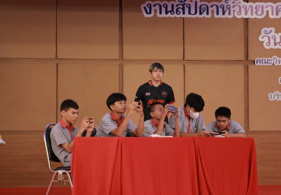 ภาพกิจกรรม  คณะวิทยาศาสตร์และเทคโนโลยี การแข่งขัน E-sport ROV Championship ระดับมัธยมศึกษาตอนต้น มัธยมศึกษาตอนปลาย งานสัปดาห์วิทยาศาสตร์แห่งชาติ ส่วนภูมิภาค ประจำปี 2566