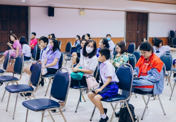 ภาพกิจกรรม   คณะวิทยาศาสตร์และเทคโนโลยี จัดการแข่งขันการพูดทางวิทยาศาสตร์ ระดับประถมศึกษา มัธยมศึกษาตอนต้น มัธยมศึกษาตอนปลาย งานสัปดาห์วิทยาศาสตร์แห่งชาติ ส่วนภูมิภาค ประจำปี 2566