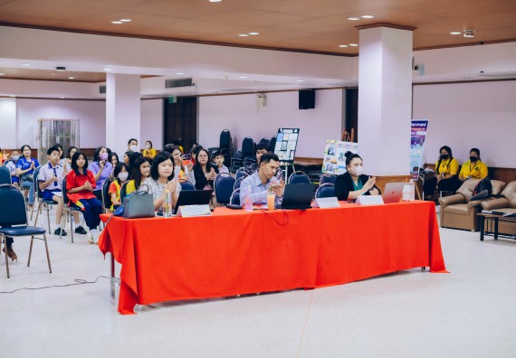 ภาพกิจกรรม   คณะวิทยาศาสตร์และเทคโนโลยี จัดการแข่งขันการพูดทางวิทยาศาสตร์ ระดับประถมศึกษา มัธยมศึกษาตอนต้น มัธยมศึกษาตอนปลาย งานสัปดาห์วิทยาศาสตร์แห่งชาติ ส่วนภูมิภาค ประจำปี 2566