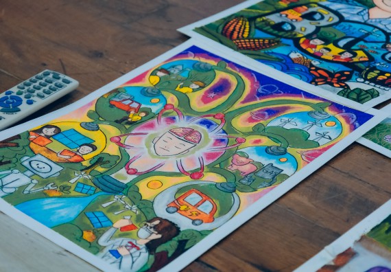 ภาพกิจกรรม  คณะวิทยาศาสตร์และเทคโนโลยี การประกวดภาพวาดจินตนาการทางวิทยาศาสตร์ ระดับประถมศึกษาตอนต้น ประถมศึกษาตอนปลาย มัธยมศึกษาตอนต้น มัธยมศึกษาตอนปลาย งานสัปดาห์วิทยาศาสตร์แห่งชาติ ส่วนภูมิภาค ประจำปี 2566