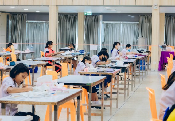 ภาพกิจกรรม  คณะวิทยาศาสตร์และเทคโนโลยี การประกวดภาพวาดจินตนาการทางวิทยาศาสตร์ ระดับประถมศึกษาตอนต้น ประถมศึกษาตอนปลาย มัธยมศึกษาตอนต้น มัธยมศึกษาตอนปลาย งานสัปดาห์วิทยาศาสตร์แห่งชาติ ส่วนภูมิภาค ประจำปี 2566