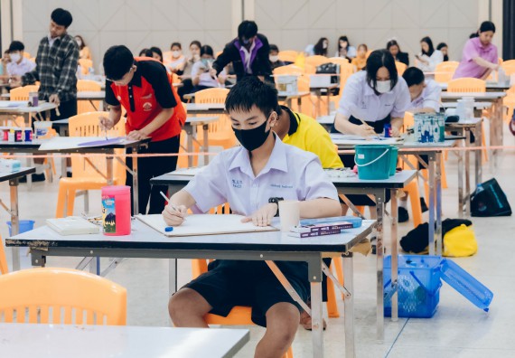 ภาพกิจกรรม  คณะวิทยาศาสตร์และเทคโนโลยี การประกวดภาพวาดจินตนาการทางวิทยาศาสตร์ ระดับประถมศึกษาตอนต้น ประถมศึกษาตอนปลาย มัธยมศึกษาตอนต้น มัธยมศึกษาตอนปลาย งานสัปดาห์วิทยาศาสตร์แห่งชาติ ส่วนภูมิภาค ประจำปี 2566