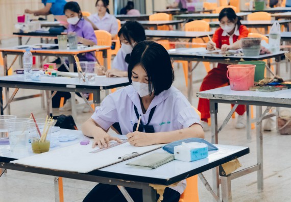 ภาพกิจกรรม  คณะวิทยาศาสตร์และเทคโนโลยี การประกวดภาพวาดจินตนาการทางวิทยาศาสตร์ ระดับประถมศึกษาตอนต้น ประถมศึกษาตอนปลาย มัธยมศึกษาตอนต้น มัธยมศึกษาตอนปลาย งานสัปดาห์วิทยาศาสตร์แห่งชาติ ส่วนภูมิภาค ประจำปี 2566