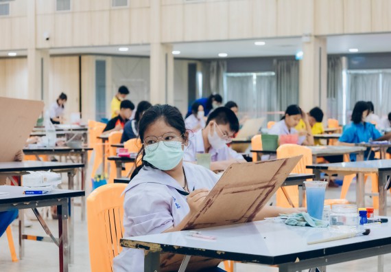 ภาพกิจกรรม  คณะวิทยาศาสตร์และเทคโนโลยี การประกวดภาพวาดจินตนาการทางวิทยาศาสตร์ ระดับประถมศึกษาตอนต้น ประถมศึกษาตอนปลาย มัธยมศึกษาตอนต้น มัธยมศึกษาตอนปลาย งานสัปดาห์วิทยาศาสตร์แห่งชาติ ส่วนภูมิภาค ประจำปี 2566