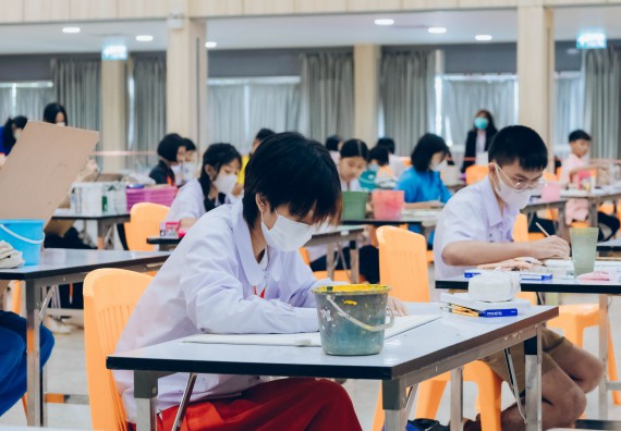 ภาพกิจกรรม  คณะวิทยาศาสตร์และเทคโนโลยี การประกวดภาพวาดจินตนาการทางวิทยาศาสตร์ ระดับประถมศึกษาตอนต้น ประถมศึกษาตอนปลาย มัธยมศึกษาตอนต้น มัธยมศึกษาตอนปลาย งานสัปดาห์วิทยาศาสตร์แห่งชาติ ส่วนภูมิภาค ประจำปี 2566