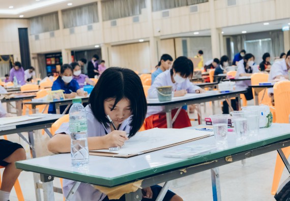 ภาพกิจกรรม  คณะวิทยาศาสตร์และเทคโนโลยี การประกวดภาพวาดจินตนาการทางวิทยาศาสตร์ ระดับประถมศึกษาตอนต้น ประถมศึกษาตอนปลาย มัธยมศึกษาตอนต้น มัธยมศึกษาตอนปลาย งานสัปดาห์วิทยาศาสตร์แห่งชาติ ส่วนภูมิภาค ประจำปี 2566