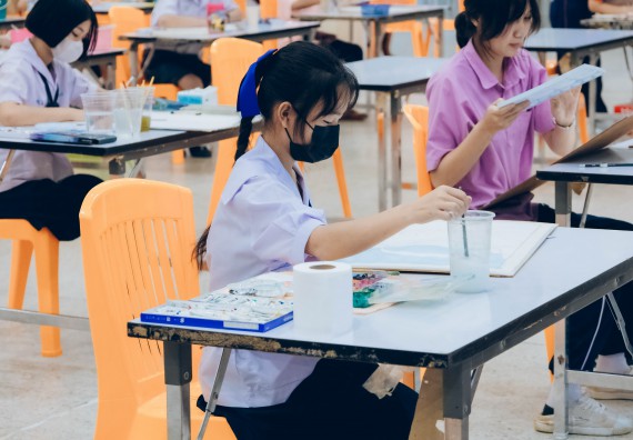 ภาพกิจกรรม  คณะวิทยาศาสตร์และเทคโนโลยี การประกวดภาพวาดจินตนาการทางวิทยาศาสตร์ ระดับประถมศึกษาตอนต้น ประถมศึกษาตอนปลาย มัธยมศึกษาตอนต้น มัธยมศึกษาตอนปลาย งานสัปดาห์วิทยาศาสตร์แห่งชาติ ส่วนภูมิภาค ประจำปี 2566