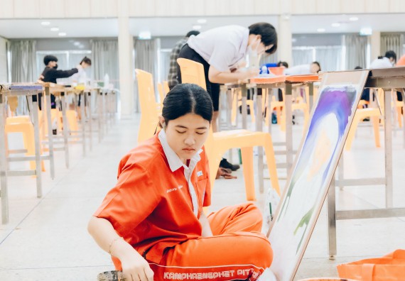 ภาพกิจกรรม  คณะวิทยาศาสตร์และเทคโนโลยี การประกวดภาพวาดจินตนาการทางวิทยาศาสตร์ ระดับประถมศึกษาตอนต้น ประถมศึกษาตอนปลาย มัธยมศึกษาตอนต้น มัธยมศึกษาตอนปลาย งานสัปดาห์วิทยาศาสตร์แห่งชาติ ส่วนภูมิภาค ประจำปี 2566