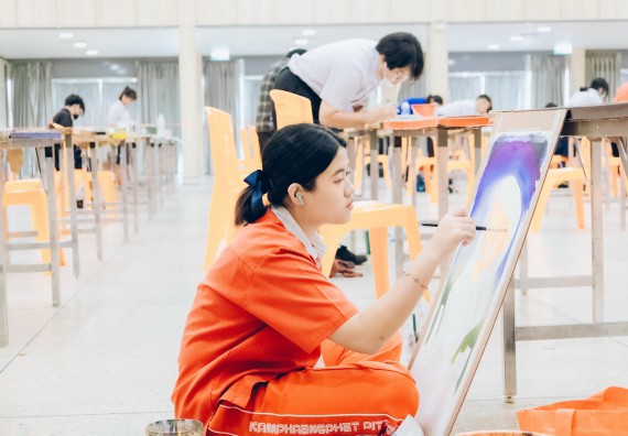 ภาพกิจกรรม  คณะวิทยาศาสตร์และเทคโนโลยี การประกวดภาพวาดจินตนาการทางวิทยาศาสตร์ ระดับประถมศึกษาตอนต้น ประถมศึกษาตอนปลาย มัธยมศึกษาตอนต้น มัธยมศึกษาตอนปลาย งานสัปดาห์วิทยาศาสตร์แห่งชาติ ส่วนภูมิภาค ประจำปี 2566