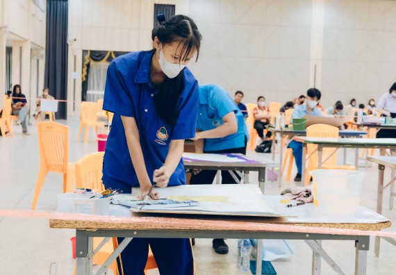 ภาพกิจกรรม  คณะวิทยาศาสตร์และเทคโนโลยี การประกวดภาพวาดจินตนาการทางวิทยาศาสตร์ ระดับประถมศึกษาตอนต้น ประถมศึกษาตอนปลาย มัธยมศึกษาตอนต้น มัธยมศึกษาตอนปลาย งานสัปดาห์วิทยาศาสตร์แห่งชาติ ส่วนภูมิภาค ประจำปี 2566