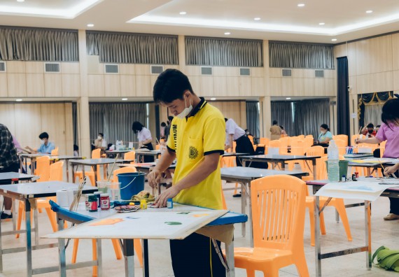 ภาพกิจกรรม  คณะวิทยาศาสตร์และเทคโนโลยี การประกวดภาพวาดจินตนาการทางวิทยาศาสตร์ ระดับประถมศึกษาตอนต้น ประถมศึกษาตอนปลาย มัธยมศึกษาตอนต้น มัธยมศึกษาตอนปลาย งานสัปดาห์วิทยาศาสตร์แห่งชาติ ส่วนภูมิภาค ประจำปี 2566