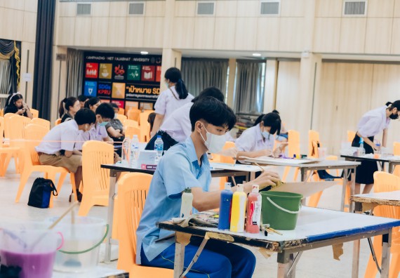 ภาพกิจกรรม  คณะวิทยาศาสตร์และเทคโนโลยี การประกวดภาพวาดจินตนาการทางวิทยาศาสตร์ ระดับประถมศึกษาตอนต้น ประถมศึกษาตอนปลาย มัธยมศึกษาตอนต้น มัธยมศึกษาตอนปลาย งานสัปดาห์วิทยาศาสตร์แห่งชาติ ส่วนภูมิภาค ประจำปี 2566