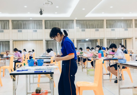 ภาพกิจกรรม  คณะวิทยาศาสตร์และเทคโนโลยี การประกวดภาพวาดจินตนาการทางวิทยาศาสตร์ ระดับประถมศึกษาตอนต้น ประถมศึกษาตอนปลาย มัธยมศึกษาตอนต้น มัธยมศึกษาตอนปลาย งานสัปดาห์วิทยาศาสตร์แห่งชาติ ส่วนภูมิภาค ประจำปี 2566