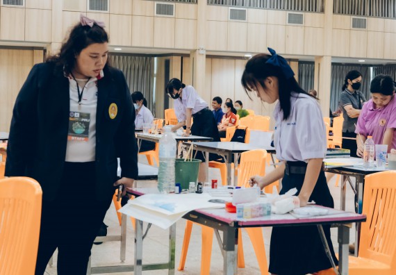 ภาพกิจกรรม  คณะวิทยาศาสตร์และเทคโนโลยี การประกวดภาพวาดจินตนาการทางวิทยาศาสตร์ ระดับประถมศึกษาตอนต้น ประถมศึกษาตอนปลาย มัธยมศึกษาตอนต้น มัธยมศึกษาตอนปลาย งานสัปดาห์วิทยาศาสตร์แห่งชาติ ส่วนภูมิภาค ประจำปี 2566