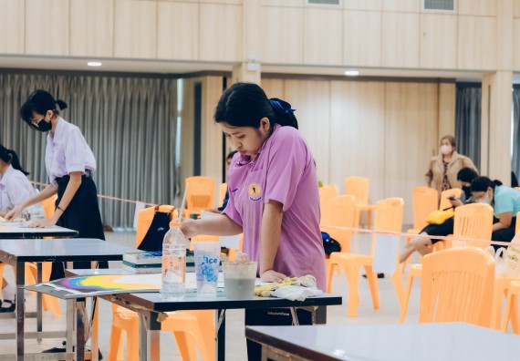 ภาพกิจกรรม  คณะวิทยาศาสตร์และเทคโนโลยี การประกวดภาพวาดจินตนาการทางวิทยาศาสตร์ ระดับประถมศึกษาตอนต้น ประถมศึกษาตอนปลาย มัธยมศึกษาตอนต้น มัธยมศึกษาตอนปลาย งานสัปดาห์วิทยาศาสตร์แห่งชาติ ส่วนภูมิภาค ประจำปี 2566