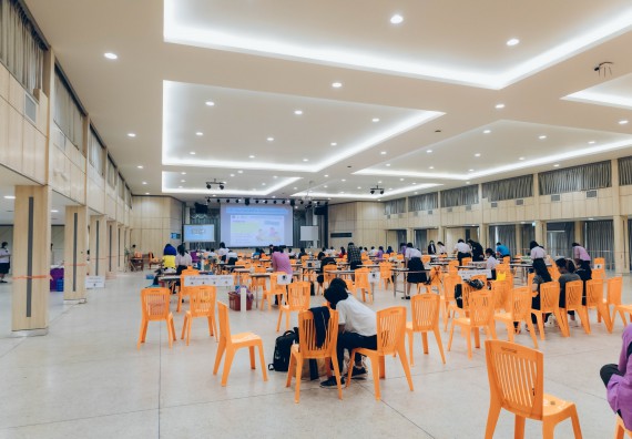 ภาพกิจกรรม  คณะวิทยาศาสตร์และเทคโนโลยี การประกวดภาพวาดจินตนาการทางวิทยาศาสตร์ ระดับประถมศึกษาตอนต้น ประถมศึกษาตอนปลาย มัธยมศึกษาตอนต้น มัธยมศึกษาตอนปลาย งานสัปดาห์วิทยาศาสตร์แห่งชาติ ส่วนภูมิภาค ประจำปี 2566