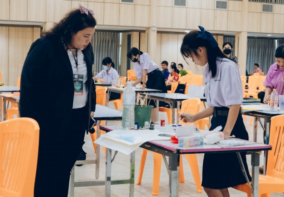 ภาพกิจกรรม  คณะวิทยาศาสตร์และเทคโนโลยี การประกวดภาพวาดจินตนาการทางวิทยาศาสตร์ ระดับประถมศึกษาตอนต้น ประถมศึกษาตอนปลาย มัธยมศึกษาตอนต้น มัธยมศึกษาตอนปลาย งานสัปดาห์วิทยาศาสตร์แห่งชาติ ส่วนภูมิภาค ประจำปี 2566