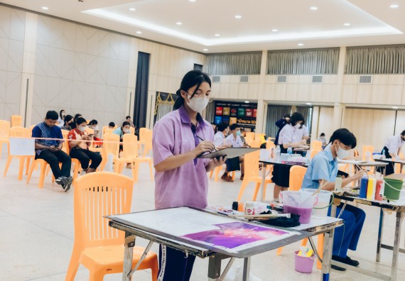 ภาพกิจกรรม  คณะวิทยาศาสตร์และเทคโนโลยี การประกวดภาพวาดจินตนาการทางวิทยาศาสตร์ ระดับประถมศึกษาตอนต้น ประถมศึกษาตอนปลาย มัธยมศึกษาตอนต้น มัธยมศึกษาตอนปลาย งานสัปดาห์วิทยาศาสตร์แห่งชาติ ส่วนภูมิภาค ประจำปี 2566