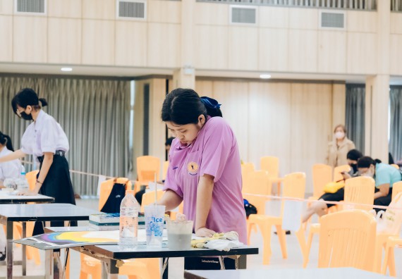 ภาพกิจกรรม  คณะวิทยาศาสตร์และเทคโนโลยี การประกวดภาพวาดจินตนาการทางวิทยาศาสตร์ ระดับประถมศึกษาตอนต้น ประถมศึกษาตอนปลาย มัธยมศึกษาตอนต้น มัธยมศึกษาตอนปลาย งานสัปดาห์วิทยาศาสตร์แห่งชาติ ส่วนภูมิภาค ประจำปี 2566