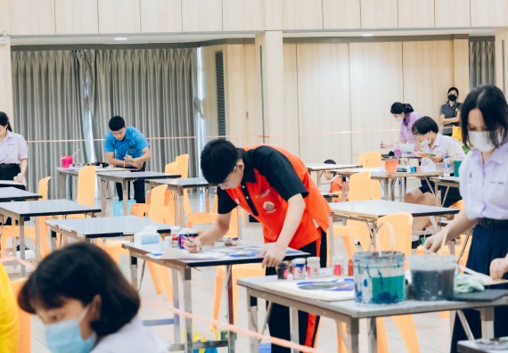 ภาพกิจกรรม  คณะวิทยาศาสตร์และเทคโนโลยี การประกวดภาพวาดจินตนาการทางวิทยาศาสตร์ ระดับประถมศึกษาตอนต้น ประถมศึกษาตอนปลาย มัธยมศึกษาตอนต้น มัธยมศึกษาตอนปลาย งานสัปดาห์วิทยาศาสตร์แห่งชาติ ส่วนภูมิภาค ประจำปี 2566