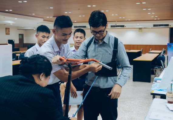 ภาพกิจกรรม  คณะวิทยาศาสตร์และเทคโนโลยี การประกวดโครงงานวิทยาศาสตร์ ระดับมัธยมศึกษาตอนต้น มัธยมศึกษาตอนปลาย งานสัปดาห์วิทยาศาสตร์แห่งชาติ ส่วนภูมิภาค ประจำปี 2566