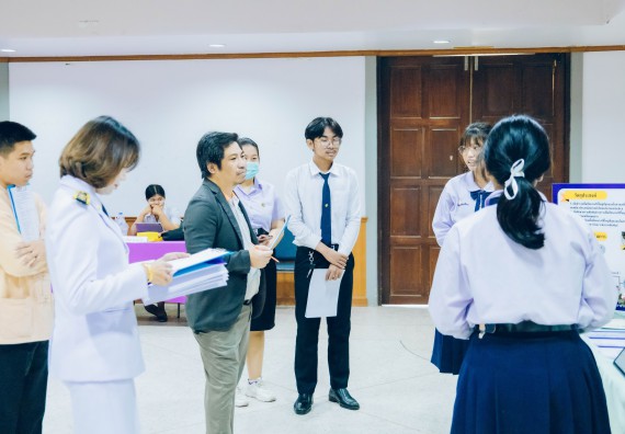 ภาพกิจกรรม  คณะวิทยาศาสตร์และเทคโนโลยี การประกวดโครงงานคณิตศาสตร์ ประเภทคณิตศาสตร์บริสุทธิ์ ระดับมัธยมศึกษาตอนต้น มัธยมศึกษาตอนปลาย งานสัปดาห์วิทยาศาสตร์แห่งชาติ ส่วนภูมิภาค ประจำปี 2566