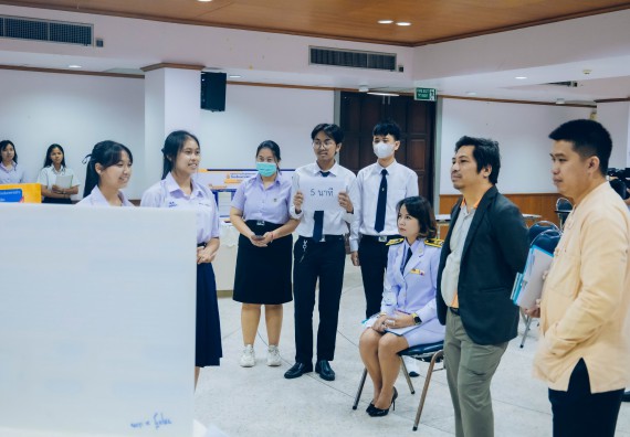 ภาพกิจกรรม  คณะวิทยาศาสตร์และเทคโนโลยี การประกวดโครงงานคณิตศาสตร์ ประเภทคณิตศาสตร์บริสุทธิ์ ระดับมัธยมศึกษาตอนต้น มัธยมศึกษาตอนปลาย งานสัปดาห์วิทยาศาสตร์แห่งชาติ ส่วนภูมิภาค ประจำปี 2566