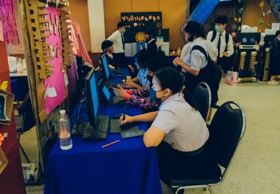 ภาพกิจกรรม  คณะวิทยาศาสตร์และเทคโนโลยี จัดนิทรรศการและกิจกรรมด้านวิทยาศาสตร์ เทคโนโลยีและนวัตกรรม (วทน.)  งานสัปดาห์วิทยาศาสตร์แห่งชาติ ส่วนภูมิภาค ประจำปี 2566