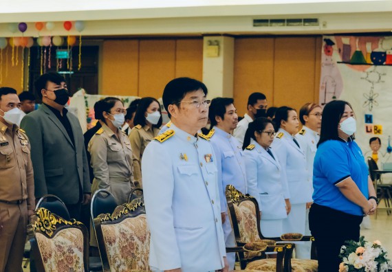 ภาพกิจกรรม  คณะวิทยาศาสตร์และเทคโนโลยี จัดพิธีถวายราชสดุดี พิธีถวายพานพุ่มสักการะและพิธีเปิด งานสัปดาห์วิทยาศาสตร์แห่งชาติ ส่วนภูมิภาค ประจำปี 2566