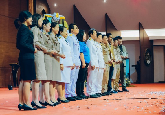 ภาพกิจกรรม  คณะวิทยาศาสตร์และเทคโนโลยี จัดพิธีถวายราชสดุดี พิธีถวายพานพุ่มสักการะและพิธีเปิด งานสัปดาห์วิทยาศาสตร์แห่งชาติ ส่วนภูมิภาค ประจำปี 2566