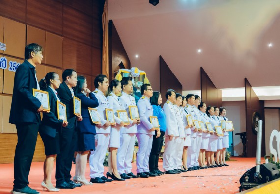 ภาพกิจกรรม  คณะวิทยาศาสตร์และเทคโนโลยี จัดพิธีถวายราชสดุดี พิธีถวายพานพุ่มสักการะและพิธีเปิด งานสัปดาห์วิทยาศาสตร์แห่งชาติ ส่วนภูมิภาค ประจำปี 2566