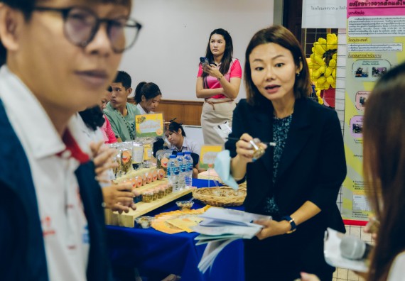 ภาพกิจกรรม  คณะวิทยาศาสตร์และเทคโนโลยี การประกวดนวัตกรรมทางอาหาร ระดับมัธยมศึกษาตอนปลาย งานสัปดาห์วิทยาศาสตร์แห่งชาติ ส่วนภูมิภาค ประจำปี 2566