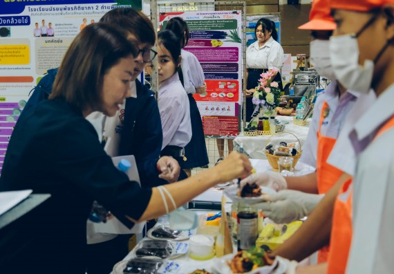 ภาพกิจกรรม  คณะวิทยาศาสตร์และเทคโนโลยี การประกวดนวัตกรรมทางอาหาร ระดับมัธยมศึกษาตอนปลาย งานสัปดาห์วิทยาศาสตร์แห่งชาติ ส่วนภูมิภาค ประจำปี 2566