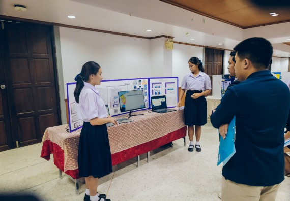 ภาพกิจกรรม  คณะวิทยาศาสตร์และเทคโนโลยี การประกวดโครงงานคณิตศาสตร์ ประเภทคณิตศาสตร์ประยุกต์ ระดับมัธยมศึกษาตอนต้น มัธยมศึกษาตอนปลาย งานสัปดาห์วิทยาศาสตร์แห่งชาติ ส่วนภูมิภาค ประจำปี 2566