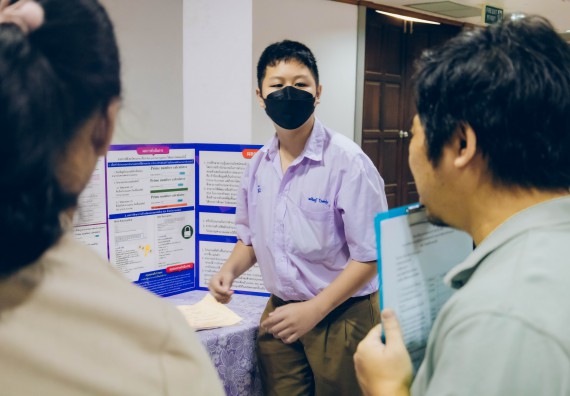 ภาพกิจกรรม  คณะวิทยาศาสตร์และเทคโนโลยี การประกวดโครงงานคณิตศาสตร์ ประเภทคณิตศาสตร์ประยุกต์ ระดับมัธยมศึกษาตอนต้น มัธยมศึกษาตอนปลาย งานสัปดาห์วิทยาศาสตร์แห่งชาติ ส่วนภูมิภาค ประจำปี 2566