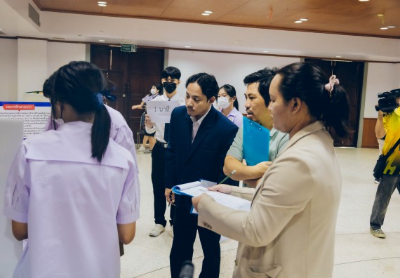 ภาพกิจกรรม  คณะวิทยาศาสตร์และเทคโนโลยี การประกวดโครงงานคณิตศาสตร์ ประเภทคณิตศาสตร์ประยุกต์ ระดับมัธยมศึกษาตอนต้น มัธยมศึกษาตอนปลาย งานสัปดาห์วิทยาศาสตร์แห่งชาติ ส่วนภูมิภาค ประจำปี 2566