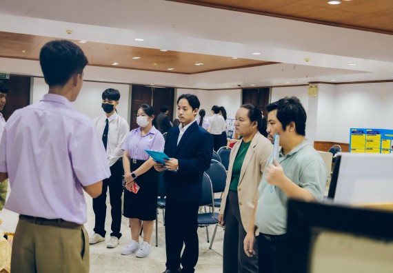 ภาพกิจกรรม  คณะวิทยาศาสตร์และเทคโนโลยี การประกวดโครงงานคณิตศาสตร์ ประเภทคณิตศาสตร์ประยุกต์ ระดับมัธยมศึกษาตอนต้น มัธยมศึกษาตอนปลาย งานสัปดาห์วิทยาศาสตร์แห่งชาติ ส่วนภูมิภาค ประจำปี 2566