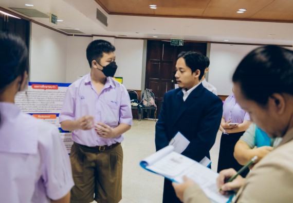 ภาพกิจกรรม  คณะวิทยาศาสตร์และเทคโนโลยี การประกวดโครงงานคณิตศาสตร์ ประเภทคณิตศาสตร์ประยุกต์ ระดับมัธยมศึกษาตอนต้น มัธยมศึกษาตอนปลาย งานสัปดาห์วิทยาศาสตร์แห่งชาติ ส่วนภูมิภาค ประจำปี 2566