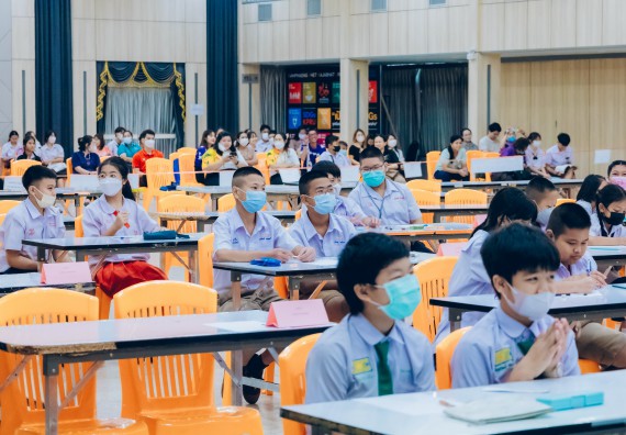 ภาพกิจกรรม  คณะวิทยาศาสตร์และเทคโนโลยี การแข่งขันตอบปัญหาวิทยาศาสตร์และเทคโนโลยี ระดับประถมศึกษา มัธยมศึกษาตอนต้น มัธยมศึกษาตอนปลาย งานสัปดาห์วิทยาศาสตร์แห่งชาติ ส่วนภูมิภาค ประจำปี 2566