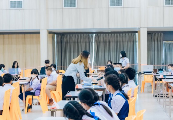 ภาพกิจกรรม  คณะวิทยาศาสตร์และเทคโนโลยี การแข่งขันตอบปัญหาวิทยาศาสตร์และเทคโนโลยี ระดับประถมศึกษา มัธยมศึกษาตอนต้น มัธยมศึกษาตอนปลาย งานสัปดาห์วิทยาศาสตร์แห่งชาติ ส่วนภูมิภาค ประจำปี 2566