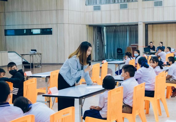 ภาพกิจกรรม  คณะวิทยาศาสตร์และเทคโนโลยี การแข่งขันตอบปัญหาวิทยาศาสตร์และเทคโนโลยี ระดับประถมศึกษา มัธยมศึกษาตอนต้น มัธยมศึกษาตอนปลาย งานสัปดาห์วิทยาศาสตร์แห่งชาติ ส่วนภูมิภาค ประจำปี 2566