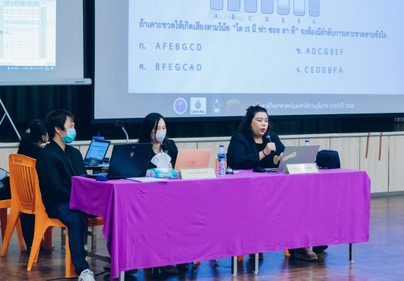 ภาพกิจกรรม  คณะวิทยาศาสตร์และเทคโนโลยี การแข่งขันตอบปัญหาวิทยาศาสตร์และเทคโนโลยี ระดับประถมศึกษา มัธยมศึกษาตอนต้น มัธยมศึกษาตอนปลาย งานสัปดาห์วิทยาศาสตร์แห่งชาติ ส่วนภูมิภาค ประจำปี 2566