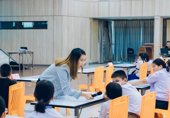 ภาพกิจกรรม  คณะวิทยาศาสตร์และเทคโนโลยี การแข่งขันตอบปัญหาวิทยาศาสตร์และเทคโนโลยี ระดับประถมศึกษา มัธยมศึกษาตอนต้น มัธยมศึกษาตอนปลาย งานสัปดาห์วิทยาศาสตร์แห่งชาติ ส่วนภูมิภาค ประจำปี 2566