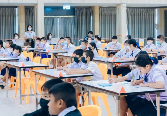 ภาพกิจกรรม  คณะวิทยาศาสตร์และเทคโนโลยี การแข่งขันตอบปัญหาวิทยาศาสตร์และเทคโนโลยี ระดับประถมศึกษา มัธยมศึกษาตอนต้น มัธยมศึกษาตอนปลาย งานสัปดาห์วิทยาศาสตร์แห่งชาติ ส่วนภูมิภาค ประจำปี 2566