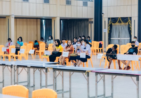 ภาพกิจกรรม  คณะวิทยาศาสตร์และเทคโนโลยี การแข่งขันตอบปัญหาวิทยาศาสตร์และเทคโนโลยี ระดับประถมศึกษา มัธยมศึกษาตอนต้น มัธยมศึกษาตอนปลาย งานสัปดาห์วิทยาศาสตร์แห่งชาติ ส่วนภูมิภาค ประจำปี 2566