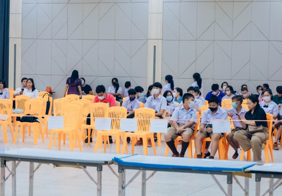 ภาพกิจกรรม  คณะวิทยาศาสตร์และเทคโนโลยี การแข่งขันตอบปัญหาวิทยาศาสตร์และเทคโนโลยี ระดับประถมศึกษา มัธยมศึกษาตอนต้น มัธยมศึกษาตอนปลาย งานสัปดาห์วิทยาศาสตร์แห่งชาติ ส่วนภูมิภาค ประจำปี 2566