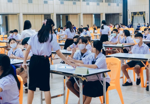 ภาพกิจกรรม  คณะวิทยาศาสตร์และเทคโนโลยี การแข่งขันตอบปัญหาวิทยาศาสตร์และเทคโนโลยี ระดับประถมศึกษา มัธยมศึกษาตอนต้น มัธยมศึกษาตอนปลาย งานสัปดาห์วิทยาศาสตร์แห่งชาติ ส่วนภูมิภาค ประจำปี 2566