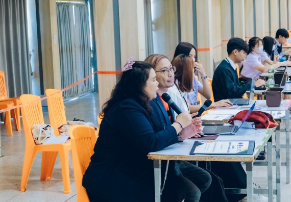 ภาพกิจกรรม  คณะวิทยาศาสตร์และเทคโนโลยี การแข่งขันตอบปัญหาวิทยาศาสตร์และเทคโนโลยี ระดับประถมศึกษา มัธยมศึกษาตอนต้น มัธยมศึกษาตอนปลาย งานสัปดาห์วิทยาศาสตร์แห่งชาติ ส่วนภูมิภาค ประจำปี 2566