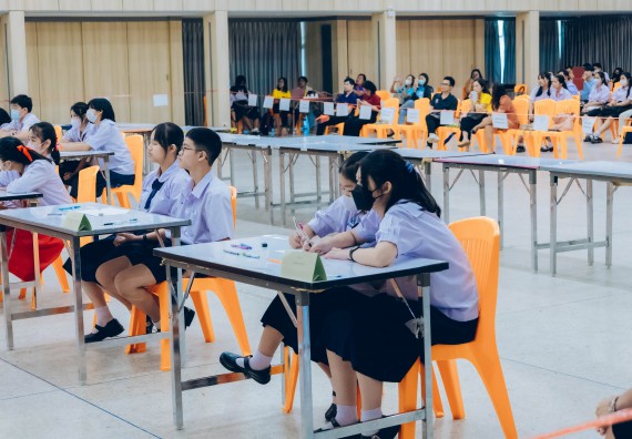 ภาพกิจกรรม  คณะวิทยาศาสตร์และเทคโนโลยี การแข่งขันตอบปัญหาวิทยาศาสตร์และเทคโนโลยี ระดับประถมศึกษา มัธยมศึกษาตอนต้น มัธยมศึกษาตอนปลาย งานสัปดาห์วิทยาศาสตร์แห่งชาติ ส่วนภูมิภาค ประจำปี 2566