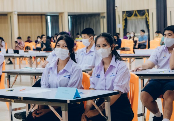 ภาพกิจกรรม  คณะวิทยาศาสตร์และเทคโนโลยี การแข่งขันตอบปัญหาวิทยาศาสตร์และเทคโนโลยี ระดับประถมศึกษา มัธยมศึกษาตอนต้น มัธยมศึกษาตอนปลาย งานสัปดาห์วิทยาศาสตร์แห่งชาติ ส่วนภูมิภาค ประจำปี 2566